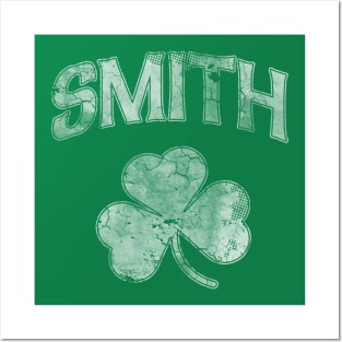 Smith Family Irish Shamrock St Patricks Day Posters and Art